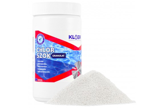 Kloer Chlor Szok granulki chlorowanie szokowe do basenu 1kg
