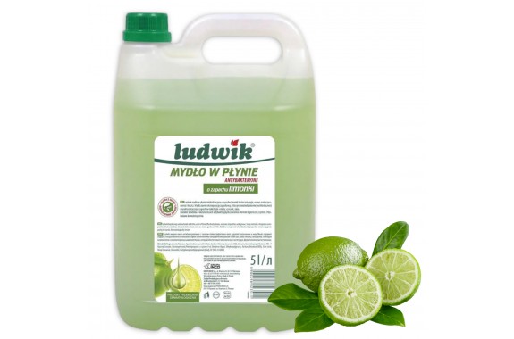 Ludwik antybakteryjne Mydło w płynie zapach limonka 5L
