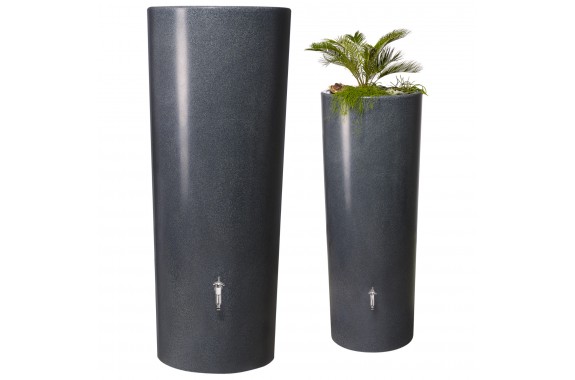Garantia STONE 2w1 zbiornik na deszczówkę 350L lava czarny