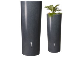 Garantia STONE 2w1 zbiornik na deszczówkę 350L lava czarny
