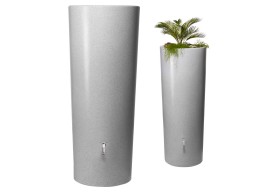 Garantia STONE 2w1 zbiornik na deszczówkę 350L silver szary