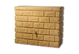 Garantia ROCKY zbiornik na deszczówkę płaski przyścienny 400L Piaskowy