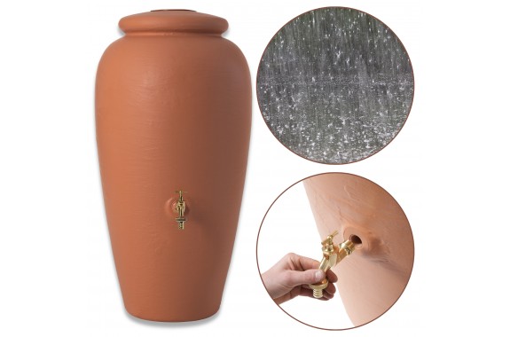 Garantia Amfora zbiornik na deszczówkę wodę deszczową waza dzban 240l terracotta