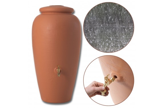 Garantia Amfora zbiornik na deszczówkę wodę deszczową waza dzban 300l terracotta