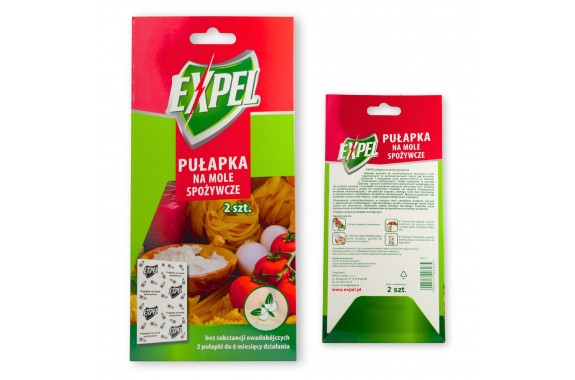 Expel Pułapka na mole spożywcze na 3 miesiące klej 2 szt.