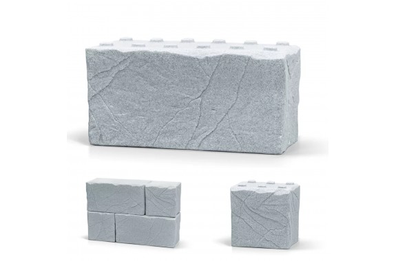 Zbiornik na wodę DESZCZOWĄ Stone Block 270L Chłodny Szary