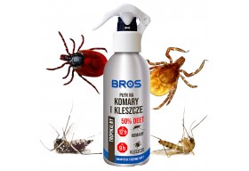 BROS Płyn na komary i kleszcze 50% DEET 130 ml