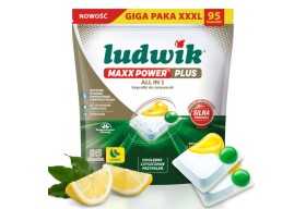 Ludwik Maxx Power ALL-IN-1 Kapsułki do zmywarki cytrynowe 95 szt.