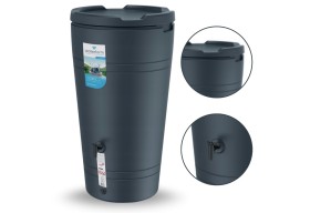 Zbiornik na deszczówkę TUBE 230L 2w1 antracytowy