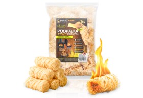 HeatFire Naturalna podpałka z wełny drzewnej rozpałka do grilla i kominka 1kg