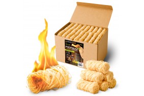 HeatFire Naturalna podpałka z wełny drzewnej rozpałka do grilla i kominka 2,4kg