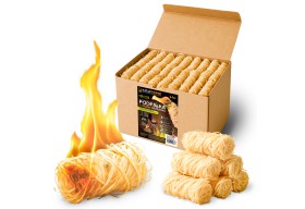 HeatFire Naturalna podpałka z wełny drzewnej rozpałka do grilla i kominka 2,4kg