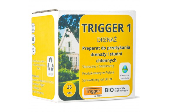 Trigger-1 Drenaż preparat do drenażu i studni chłonnych 25 saszetek (250g)