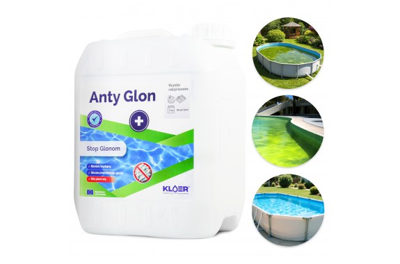Kloer Anty Glon+ środek na glony zieloną wodę w basenie płyn na sezon 5L