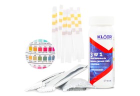 Kloer Tester wody basenowej 3w1 szybki test pH wody chlor alkaliczność 50 pasków