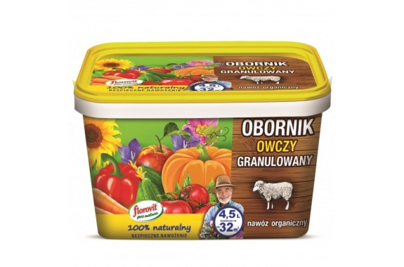FLOROVIT Granulowany Obornik OWCZY eko nawóz naturalny Karton 1L