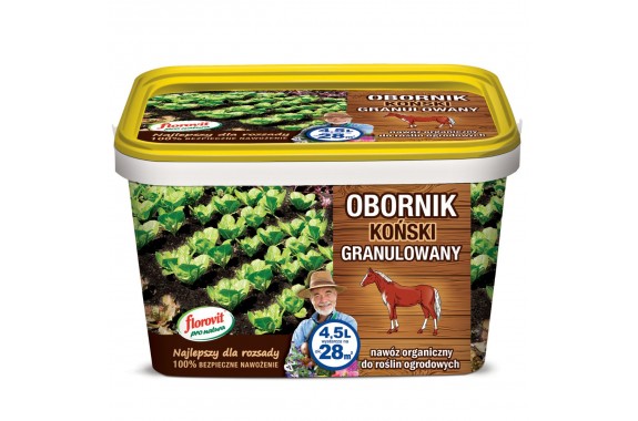 FLOROVIT Granulowany Obornik KOŃSKI eko nawóz naturalny Karton 4,5L