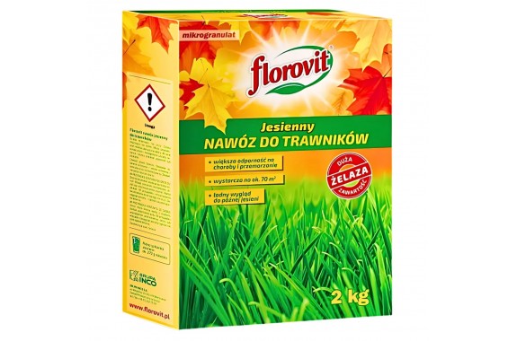 Florovit Jesienny Nawóz do Trawników z żelazem karton 1kg