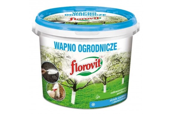 FLOROVIT Wapno ogrodnicze bielenie drzew odkwaszanie wiaderko 1kg