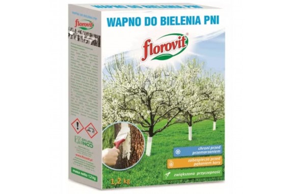 FLOROVIT Wapno ogrodnicze bielenie drzew odkwaszanie karton 1.2kg