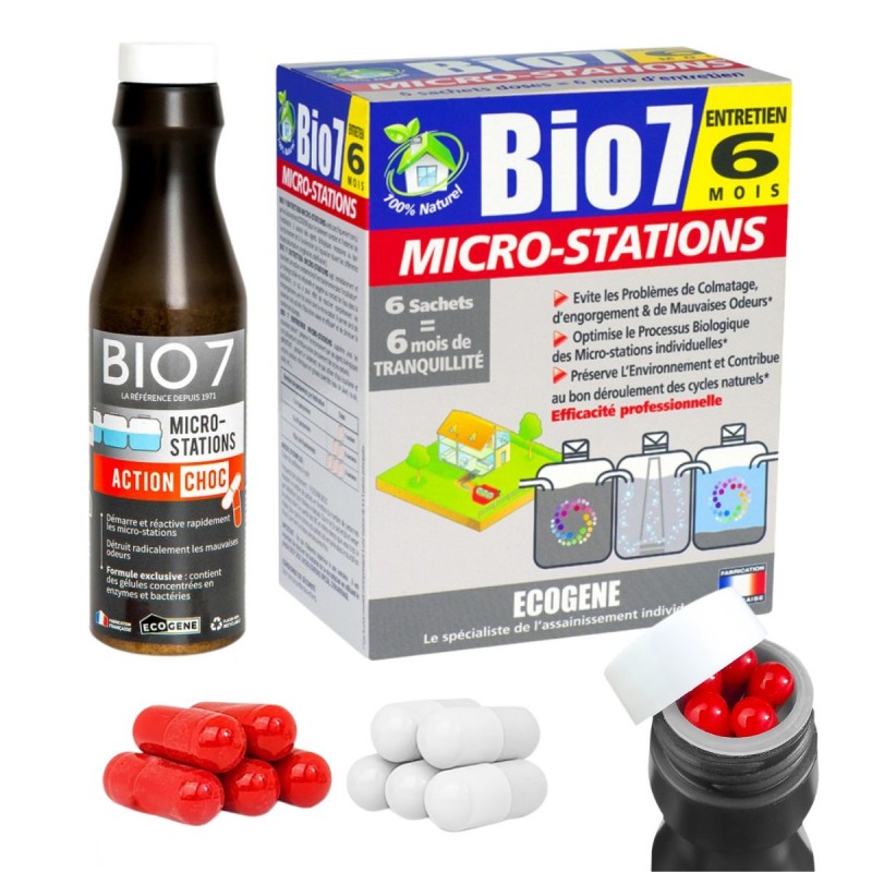 Bio7 Choc Microstations + Bio7 Entretien Microstations 480g
