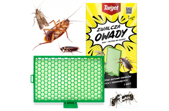 TARGET Płytka na owady MAX zwalcza karaczany prusaki mole mrówki 1s.