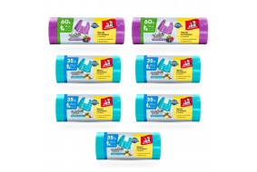 Worki na śmieci Jan Niezbędny zapachowe komplet 6 opakowań