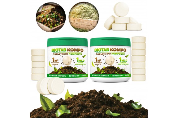 BioTab KOMPO tabletki do kompostowania aktywator kompostu 28 tabletek