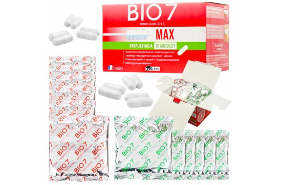 ECOGENE BIO 7 MAX 2kg bakterie do szamba i oczyszczalni