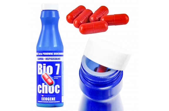 Bio7 Choc starter do oczyszczalni i szamb bakterie aktywator enzymy 5 dawek