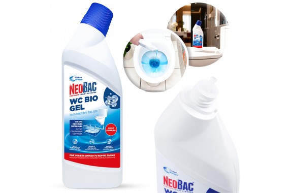 NeoBac Ekologiczny żel WC do toalet 2w1 bezpieczny dla szamb 750 ml