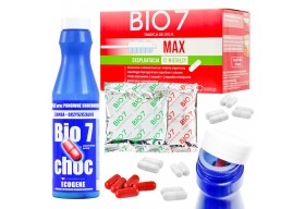 Bio7 MAX 2kg bakterie do oczyszczalni + Bio7 Choc starter 375g