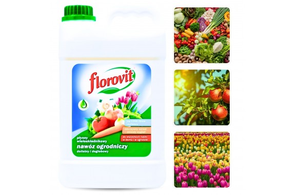 Płynny nawóz uniwersalny do upraw i ogrodu kanister XL Florovit 2.8KG