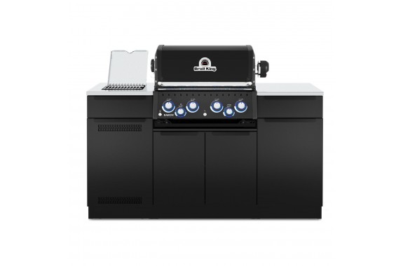 Zabudowany grill gazowy Broil King Baron 490 IR Shadow palnik boczny rożen