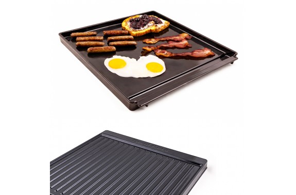 BROIL KING Plancha żeliwna emaliowana 2w1 BARON CROWN (11943)
