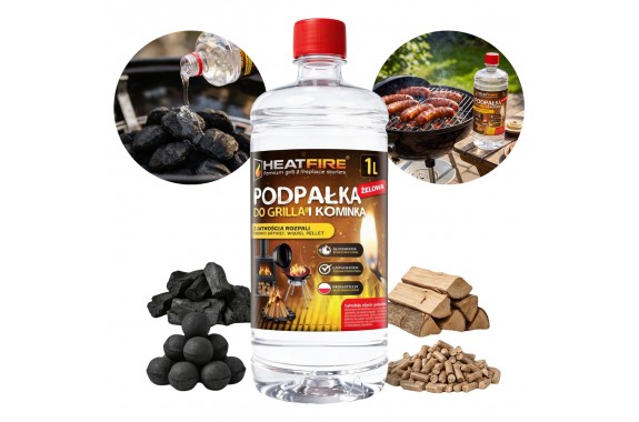 HeatFire Podpałka do grilla i kominka żelowa błyskawiczna 1L