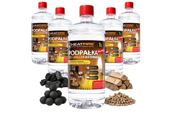HeatFire Podpałka do grilla i kominka żelowa błyskawiczna 5L
