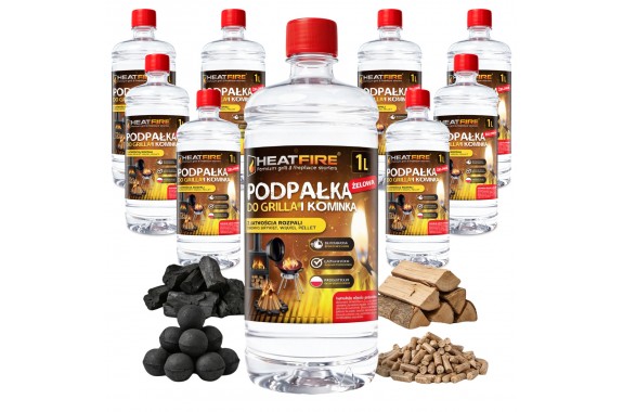 HeatFire Podpałka do grilla i kominka żelowa błyskawiczna 9L