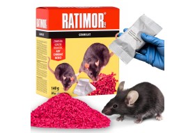 Granulowana Trutka na myszy szczury w granulkach Ratimor 140 g