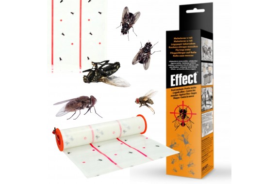 Lep na Muchy Komary Owady w Rolce Effect Duży 25cm x 10m