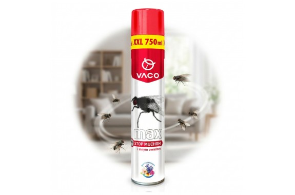 Spray na Muchy Owady Latające XXL VACO MAX 750 ml