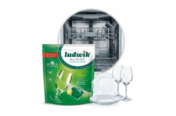 Kapsułki do zmywarki All in One LUDWIK Ultimate Shine 50 szt.