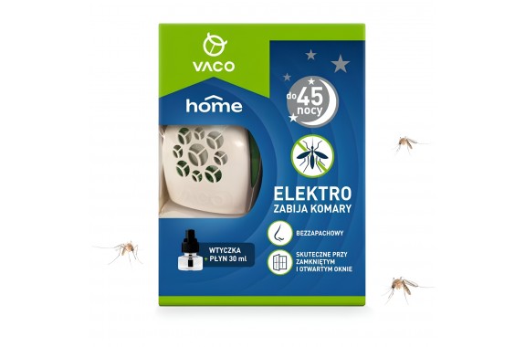 Elektro fumigator na Komary + płyn na komary 30 ml VACO HOME