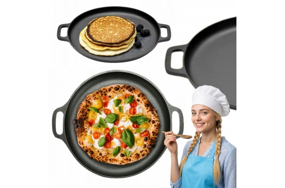 Płaska Patelnia do Pizzy na Naleśniki HAGE 30cm