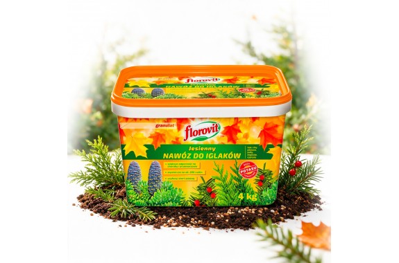 FLOROVIT Jesienny Nawóz do Iglaków Drzew i Krzewów Iglastych 4kg