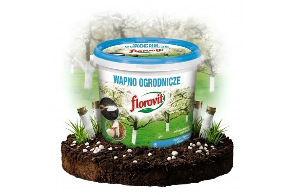 FLOROVIT Wapno ogrodnicze bielenie drzew odkwaszanie wiaderko 1kg