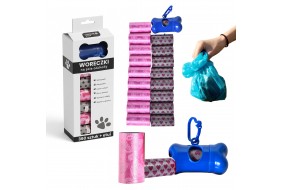 Woreczki na Psie Odchody DUŻO 360 szt. Etui Kość