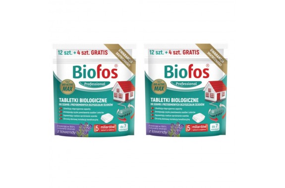 Biofos Professional Zestaw Tabletki Biologiczne 24 + 8 sztuk Gratis
