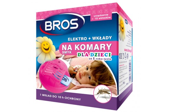 Bros Elektro na komary + 10 wkładów SMYK dla dzieci