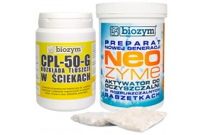 Neozyme bakterie w saszetkach do oczyszczalni + odtłuszczacz CPL